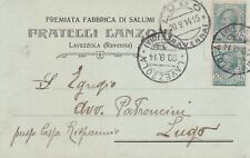 LAVEZZOLA_Ravenna_Premiata Fabbrica di Salumi FRATELLI LANZONI_viaggiata 1914