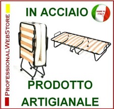 BRANDINE PIEGHEVOLI CON ROTELLE LETTINI DOGHE OSPITI - incluso materasso