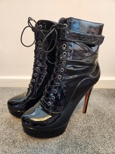 Stivaletti con tacco plateau 6