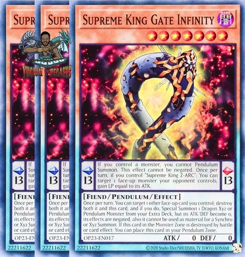 Yugioh supreme king gate - 3x,