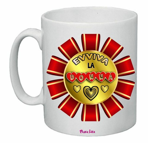 Tazza mug 8x10 scritta evviva - mug,