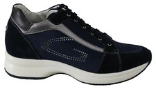 Scarpe ALBERTO GUARDIANI blu casual sneakers stringate donna s. EU35/US4,5