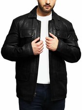 Giacca Biker In Pelle Slim Fit