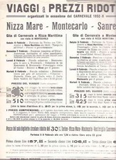CARNEVALE 1932 NIZZA