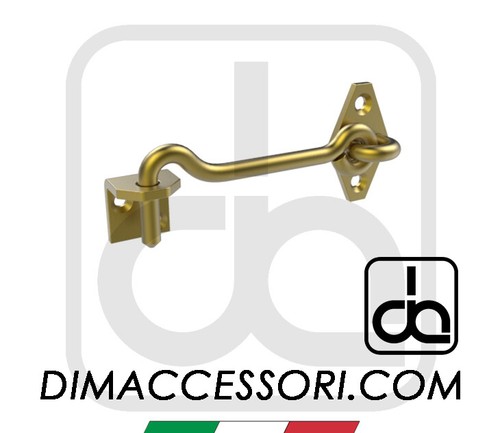 Gancio ottone misure 100mm - gancio, da