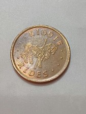 GETTONE GIOSTRE - TECNOTRON DEDEM LGI KIDDIE RIDES -  MONETA IN BRONZO ANNI 70