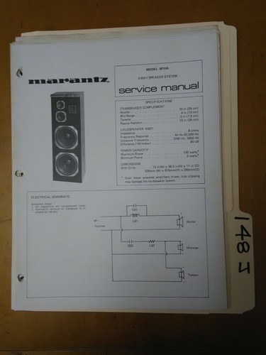 Marantz modello sp104 - , manuale