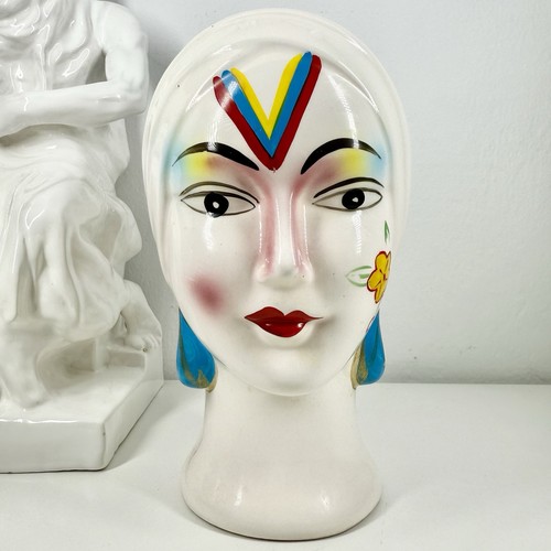 Statuina vaso testa stile - vaso,