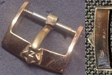 Original Vintage Zenith "stellina" Buckle Fibbia 16mm inner Rose GP L@@K ! !