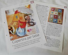 Scheda tecnica lavori Uncinetto handmade Copertina per Bebè