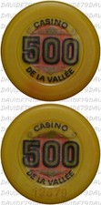 04969] GETTONE JETON FICHES CHIP  CASINO SAINT VINCENT DE LA VALLEE VALORE 500
