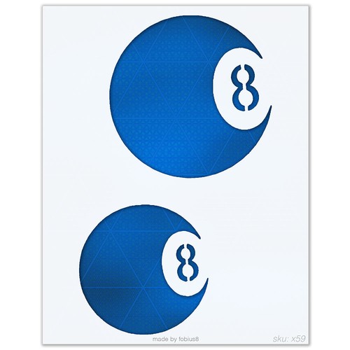 Stencil palline biliardo - stencil, 8