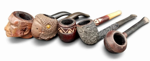 Lotto pipe in legno di - 5,
