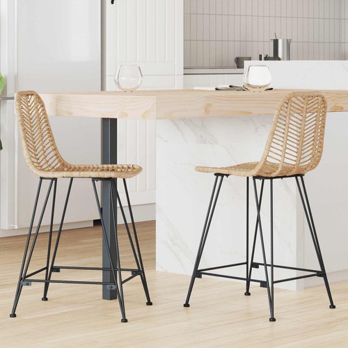 Sedia bar rattan ferro - sedia,