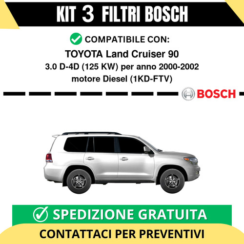 Kit bosch filtri tagliando - kit, 3