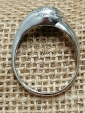 Anello con brillanti in oro bianco 750 vintage