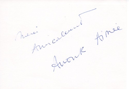 Anouk aimee cartolina - anouk, †