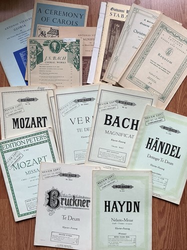 Lot sacred music - music, books