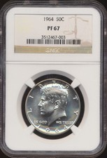 Mezzo dollaro Kennedy 1964 NGC
