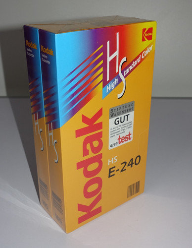 Videocassette vhs kodak hs - videocassette,