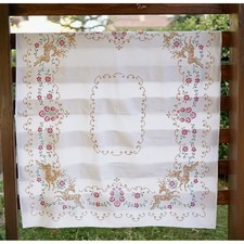 ANTICA TOVAGLIA  RICAMATA A