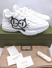 Gucci Rhyton Cat Eyes sneakers donna bianco EU 40 US 10