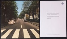 Beatles official Volkswagen Sweden ‘reparked’ 12”  Abbey Road sleeve W/ letter