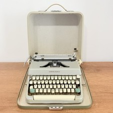 MACCHINA DA SCRIVERE OLYMPIA COLORTIP 1964 VINTAGE TASTI TURCHESE POP RARA