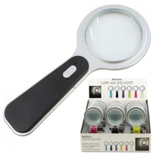 LENTE DI INGRANDIMENTO CON LUCE LED IN CRISTALLO PROFESSIONALE LETTURA DIOTTRIE