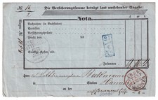 Antichi Eisenbahn-Frachtbrief