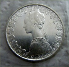 Italia 500 Lire, 1970 Navi di Cristoforo Colombo, moneta argento unc ex folder 