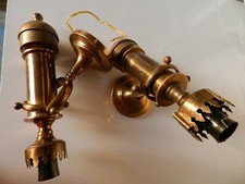 Lampade vintage per barca  in ottone dotate di doppio snodo giroscopico