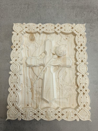 Quadro religioso legno - religioso, in