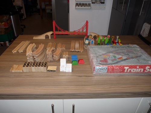 Set treno legno brio elc - set,