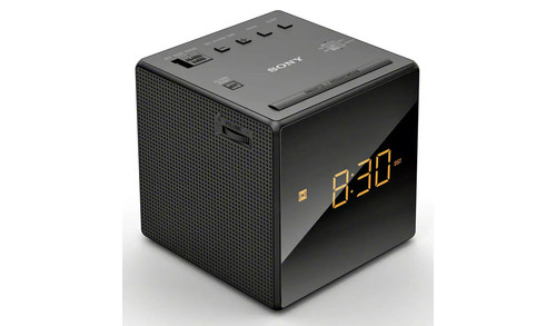 Sony icf c1b cube clock - cube,