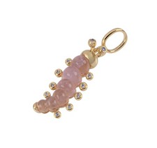 Charm bruco in vetro di Murano