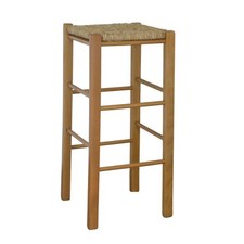 Sgabello legno con seduta