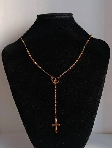 Collana rosario dorata - collana,