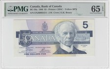 Canada 1986 $5 BC-56a PMG CU65