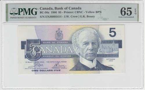 Canada 1986 56a pmg cu65 - bc-56a,