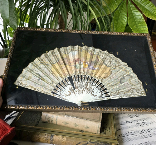 Antico ventaglio mano - antico, a