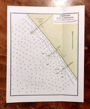 1971 vecchia stampa mappa