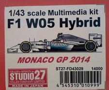 1-43 Mercedes W05 F1 Hybrid Monaco/Spain/British GP 2014 metalkit Studio 27