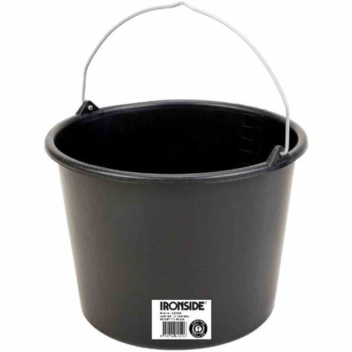 Secchio costruzione nero - secchio, l