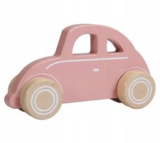Auto in Legno Maggiolino Rosa