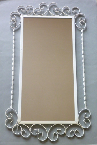 Vtg white wrought iron - vtg,
