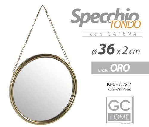 Specchio parete con catena - specchio,