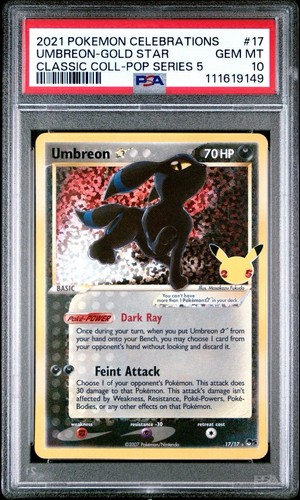 2021 pokemon umbreon gold - gold, star