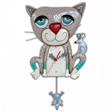 Orologio da parete con pendolo GATTO e TOPOLINI