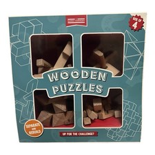 Scatola di 4 puzzle in legno -